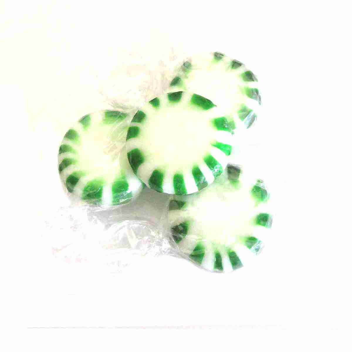 Spearmint Starlight Mints Hard candy bulk wrapped candy 2 Lbs. Menta