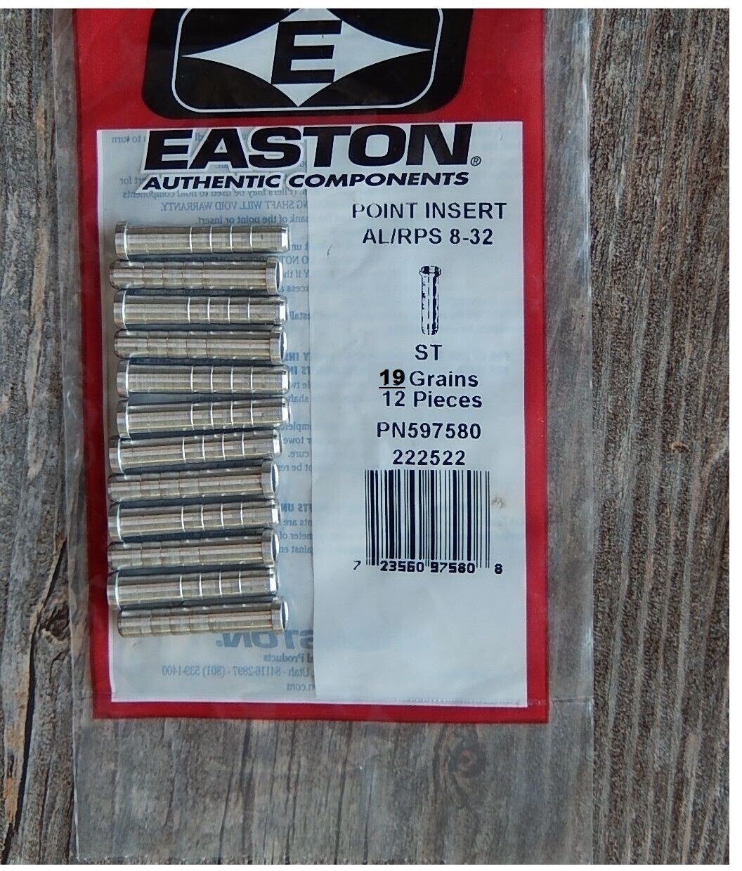 6mm ST RPS EASTON INSERTS 1 DZ