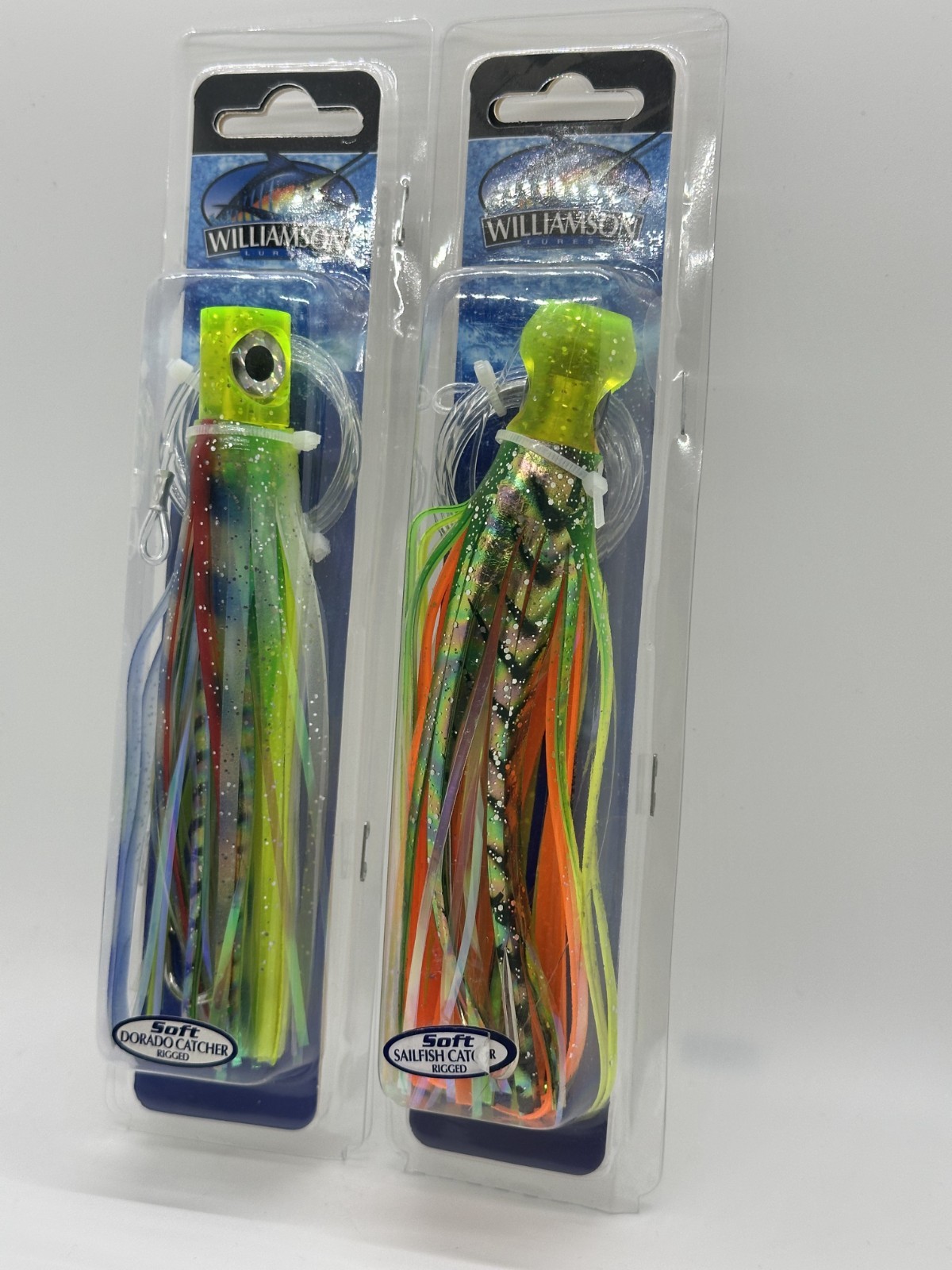 Williamson Dorado Sailfish Catcher Trolling rigged 5 Lumo / 5 Bleeding LOT OF 2