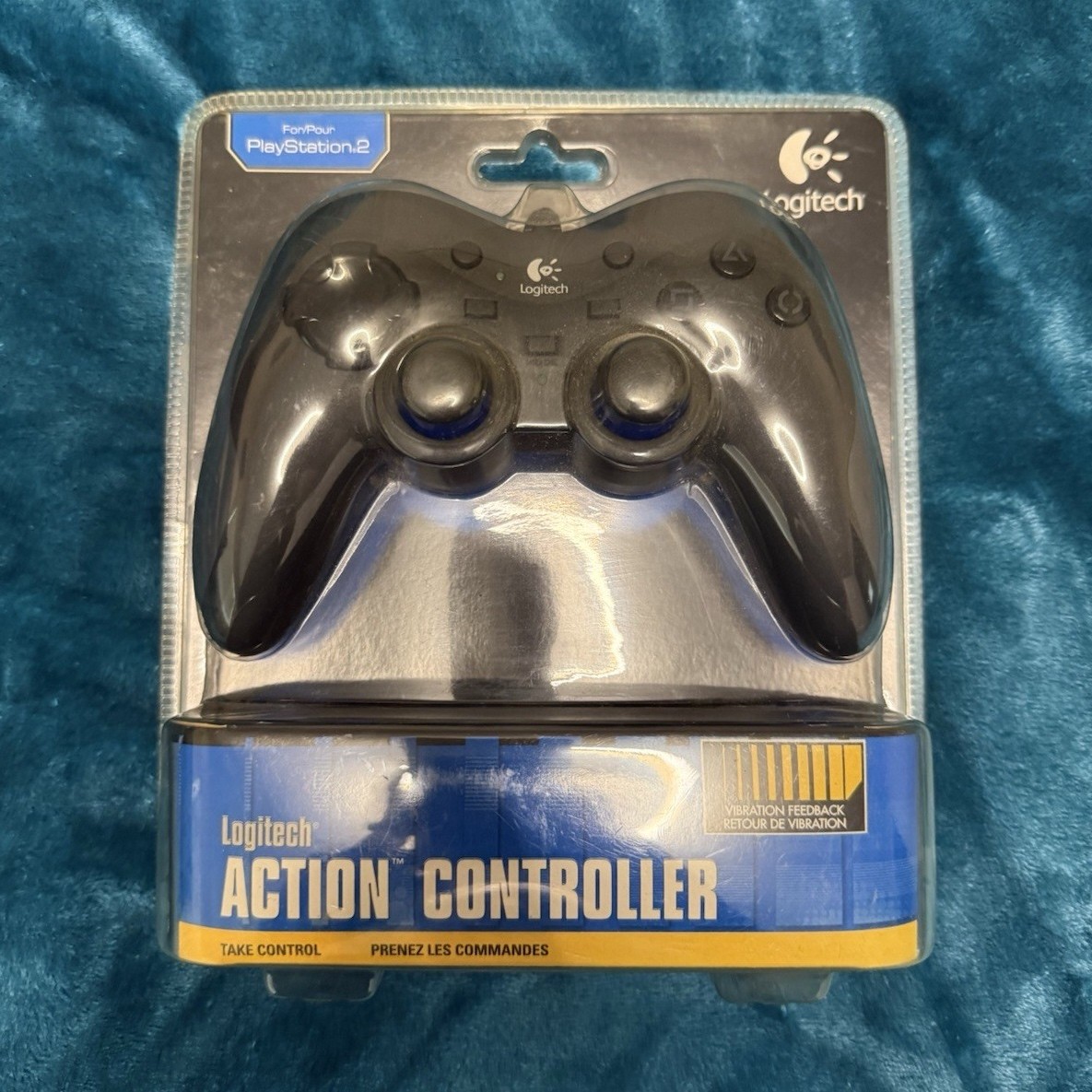 Logitech Action Controller Wired Gamepad for PS2/PS1 Dual Analog Turbo Vibration