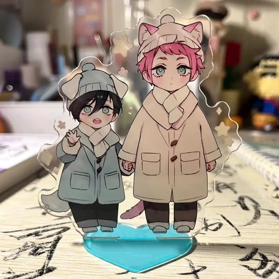 Mini Blue Lock Acrylic Figure Stand Sign Rin Itoshi Cute Decor