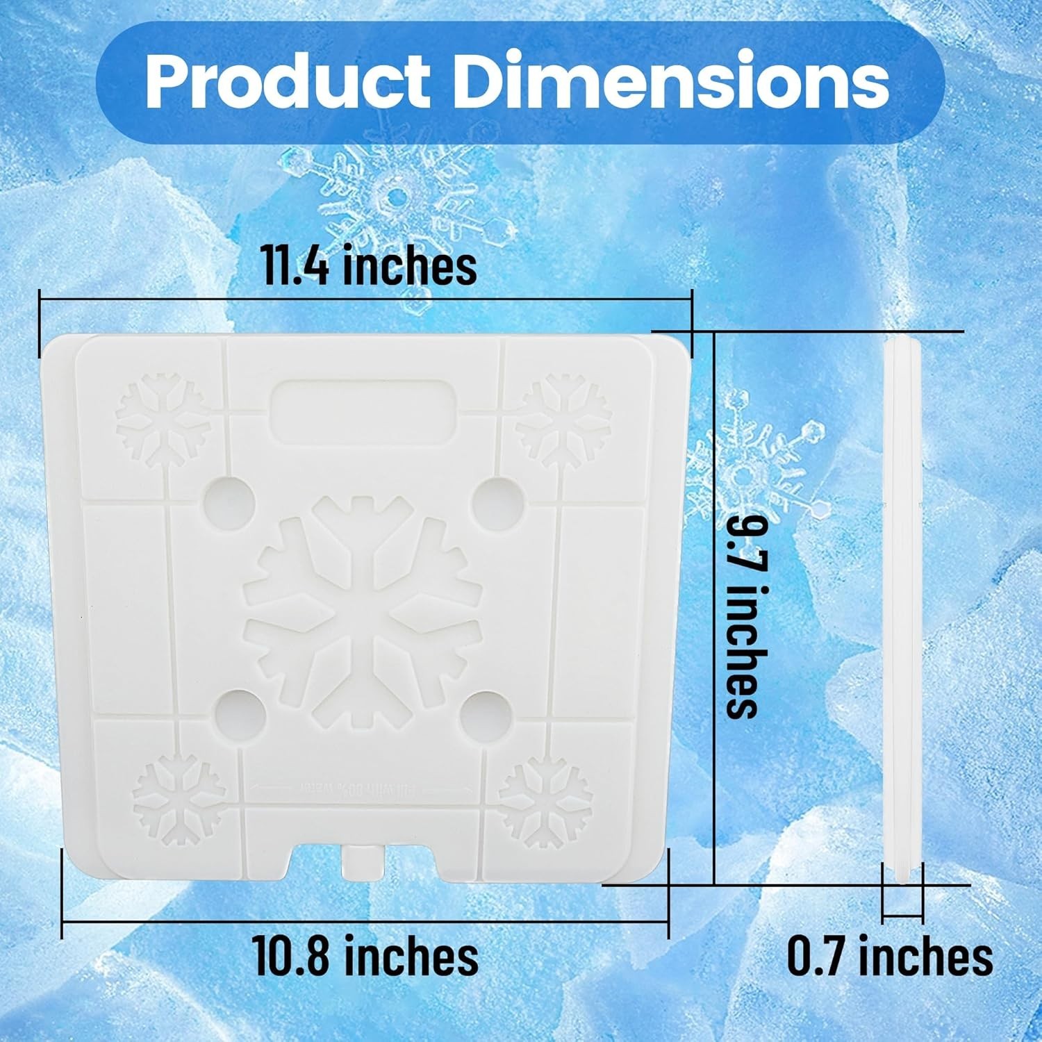 Ice Pack Cooler Divider, Compatible with RTIC Cooler, Freezable Cooler Divide...