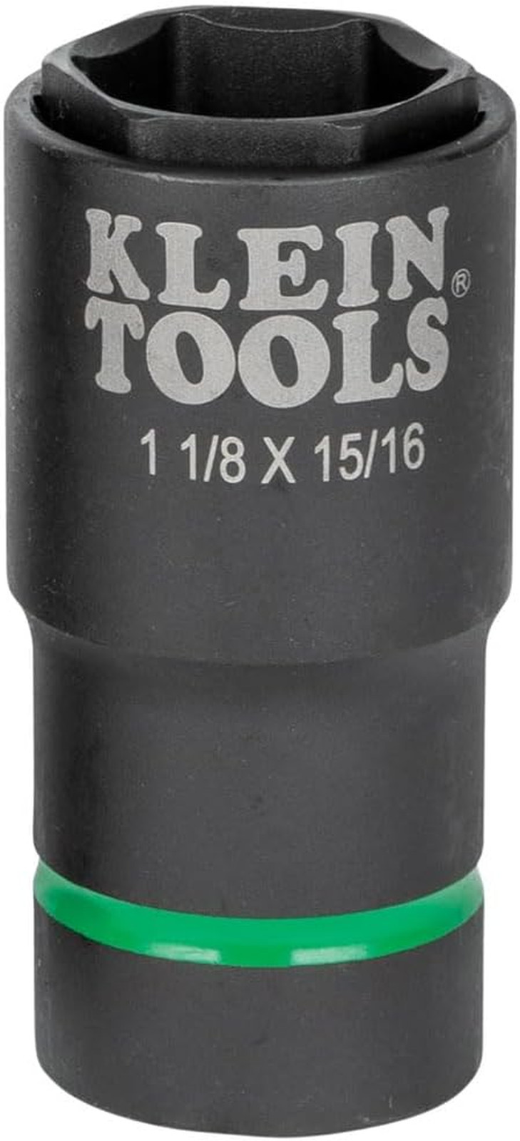 66066 2-In-1 Deep Impact Socket, 6-Point 1-1/8-Inch and 15/16-Inch Hex Socket Si