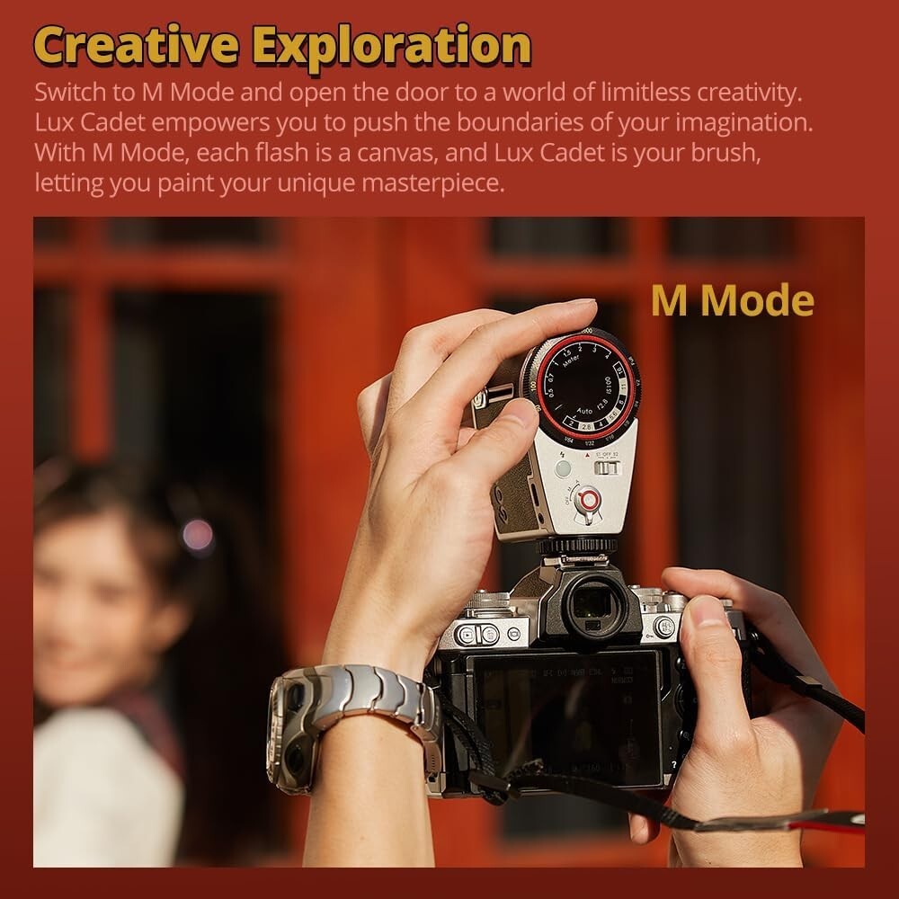 Godox Lux Cadet Retro Camera Flash Light Speedlite With 7 Levels Flash Power