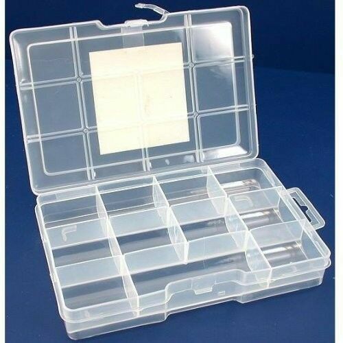 Metal Detecting Finds Box with lock 11 compartments 7.5 in. x 5 in. x 1.5 in.