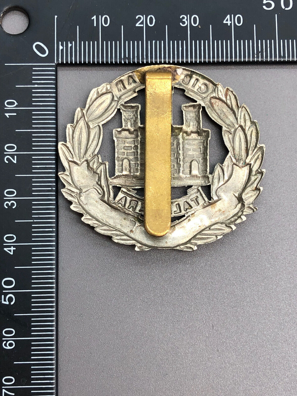 Original WW2 British Army Northamptonshire Regiment Cap Badge