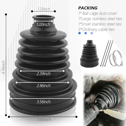 CV Boot Repair Kit Fit for 19mm to 24mm Shafts,Silicone CV Axle Boot Repair 1PC