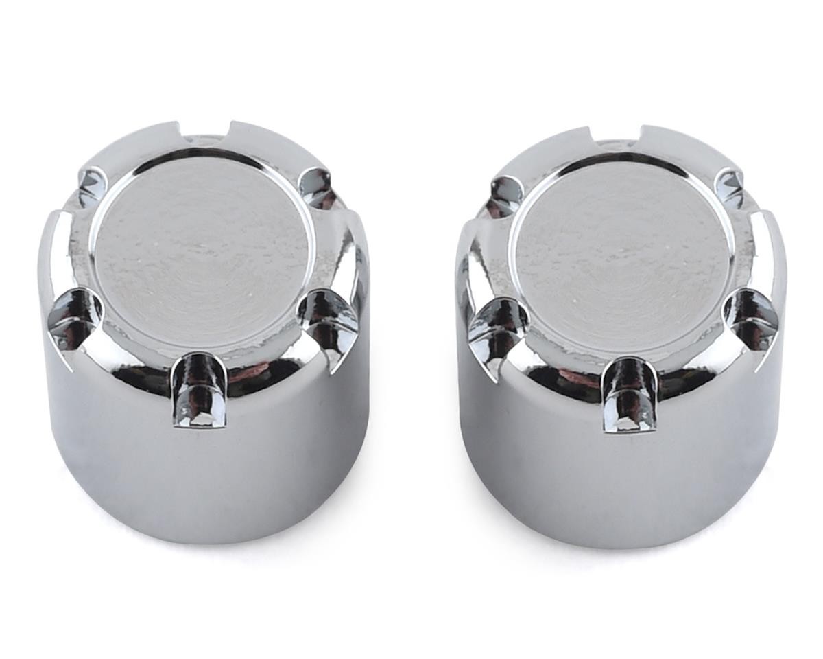SSD RC Scale Rear Hubs (Chrome) (2) [SSD00365]