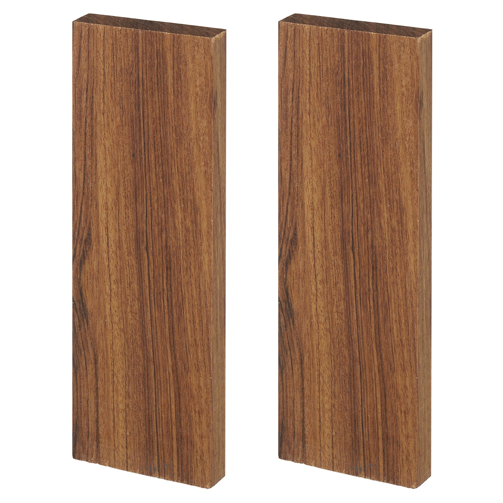 2PCS Knife Handle Material 4.7" × 1.6" × 0.4" Handle Scale, Ironwood
