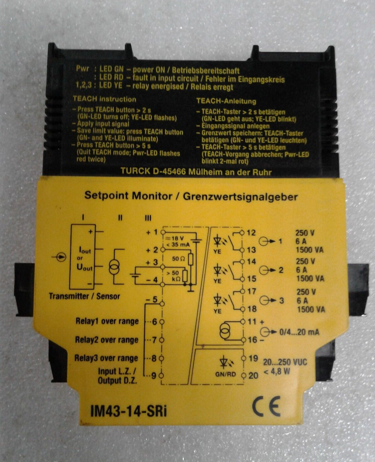 Turck IM43-14-SRi Setpoint Monitor