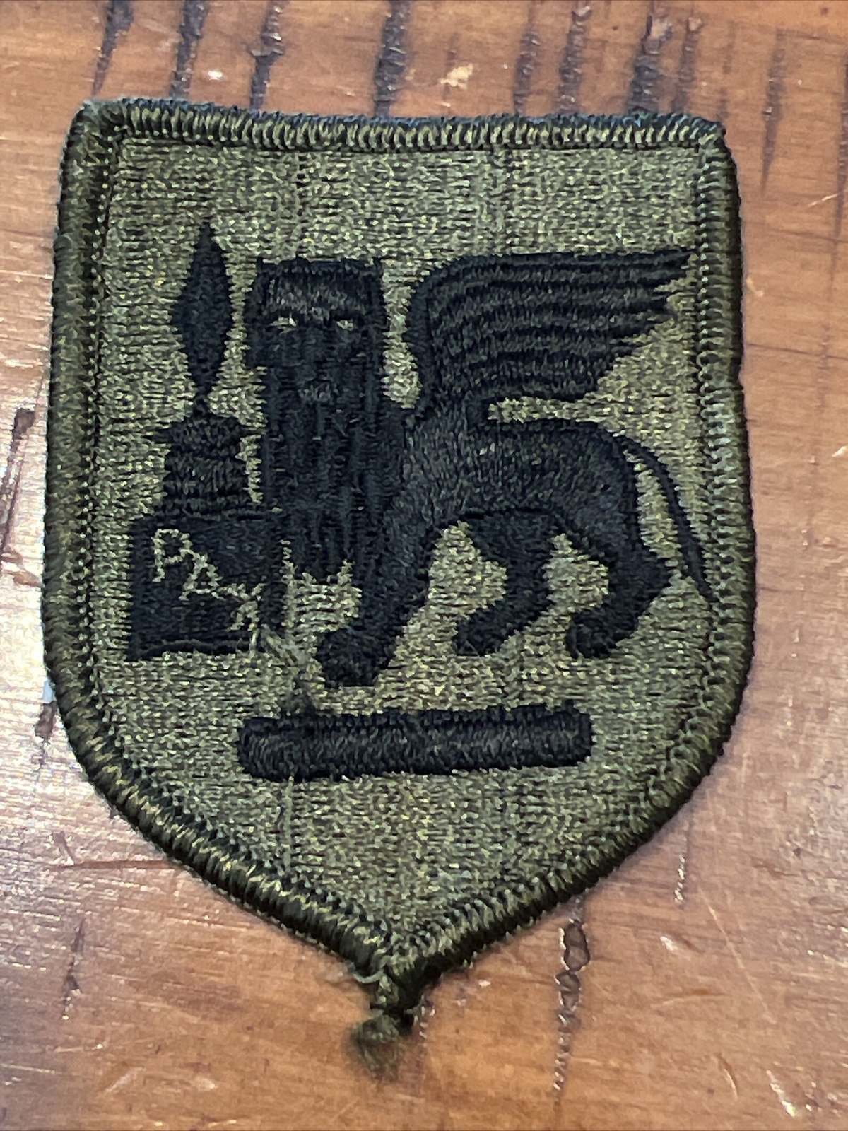 Army Patch: Southern European Task Force - subdued, merrowed edge