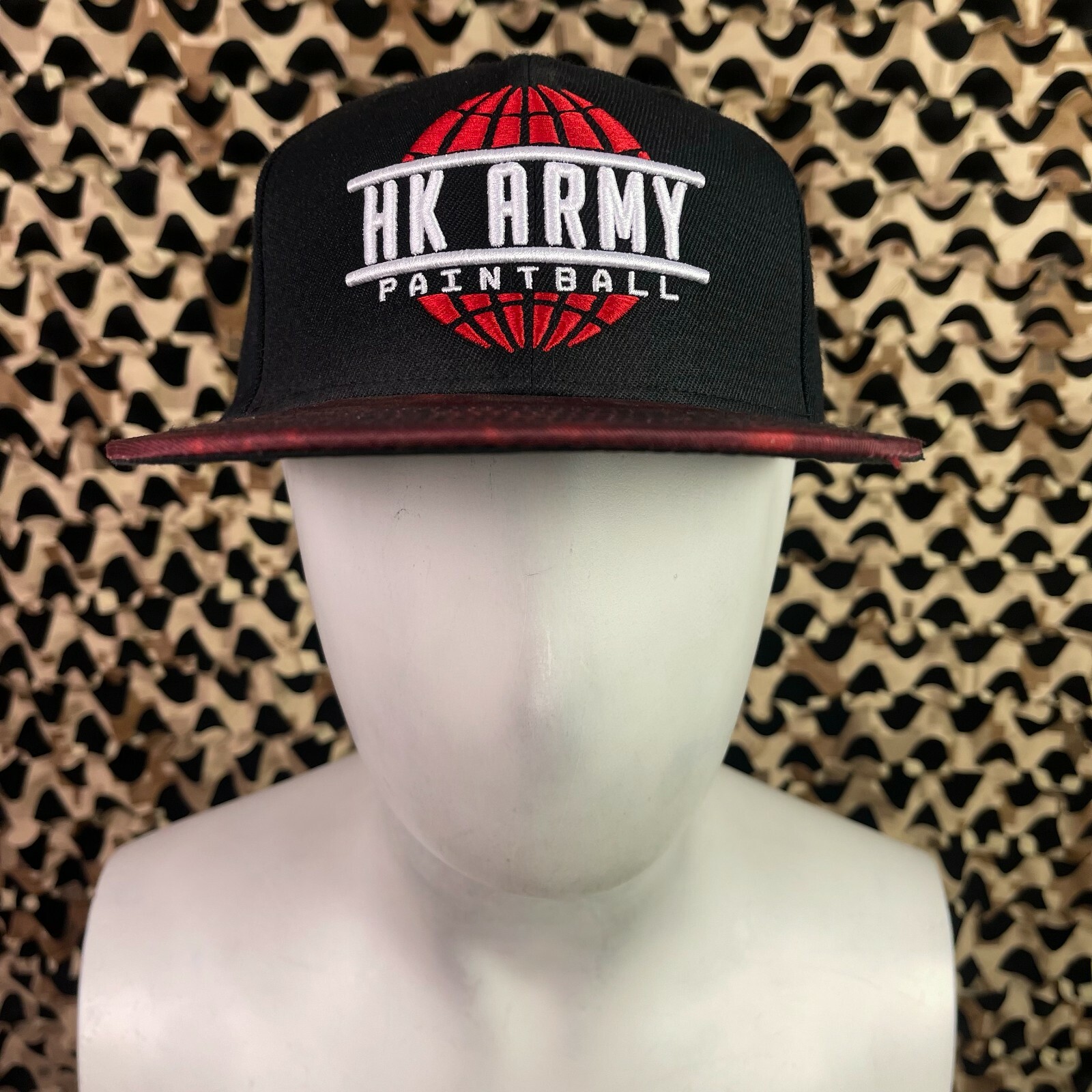 NEW HK Army Global Snap Back Hat - Acid Red
