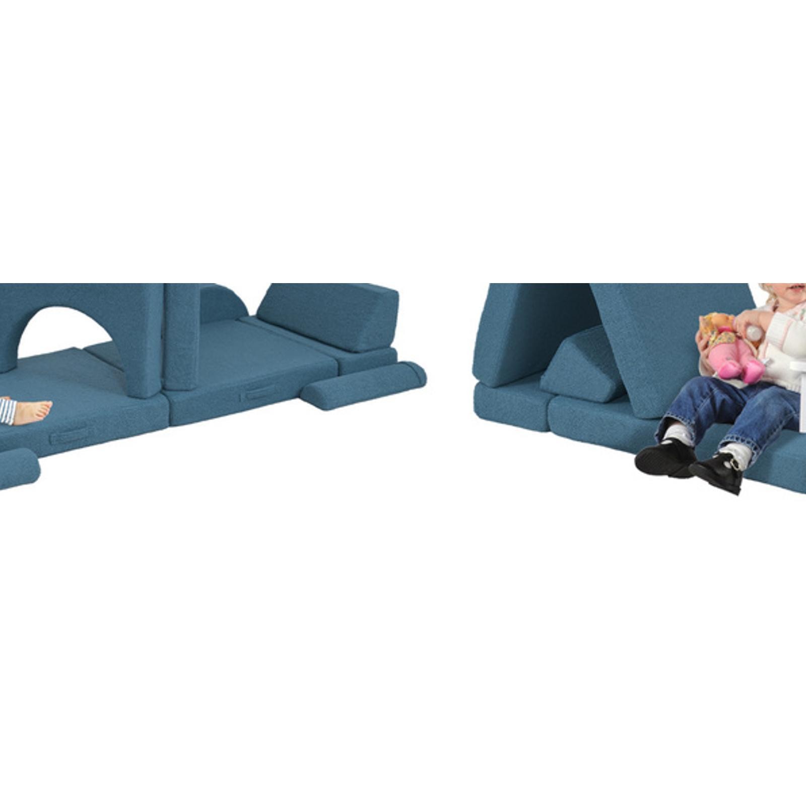 12 Pcs Kids Modular Couch, Toddlers Couch Child Sectional Sofa,
