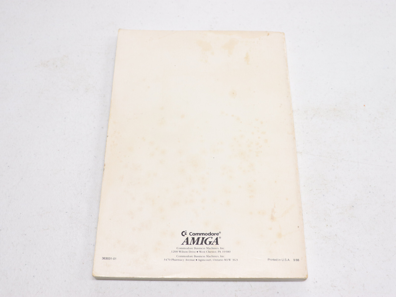Commodore Amiga Enhancer Software Manual for AmigaDOS Version 1.3