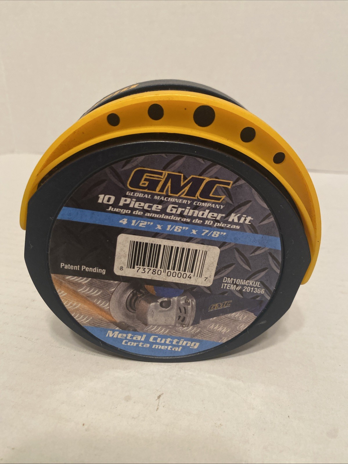 GMC 10 Piece Grinder Kit 4 1/2”x 1/8”x7/8”