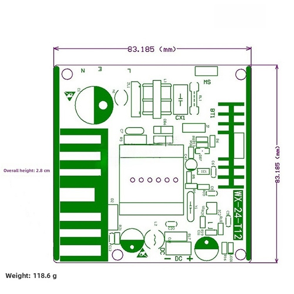 Isolated Switching AC-DC Power Module Electronics Workshop Stable DC Output