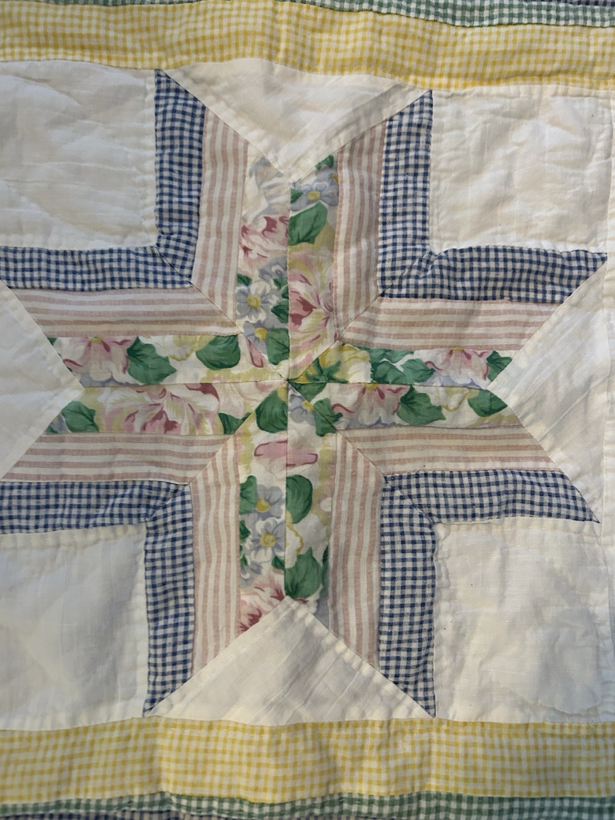 Vintage Quilted Pillow Shams