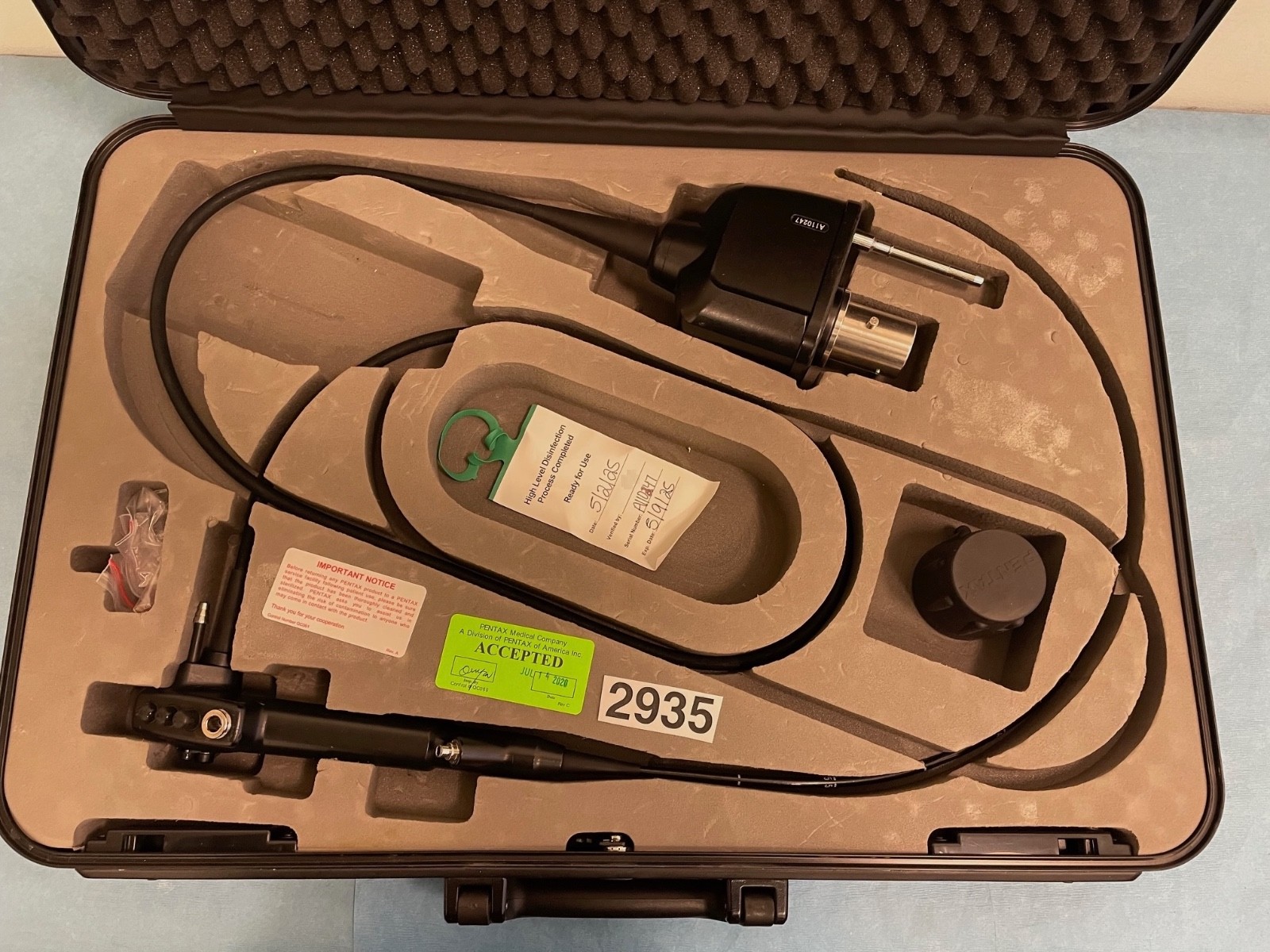 Pentax EB-1570K Video Bronchoscope with Case