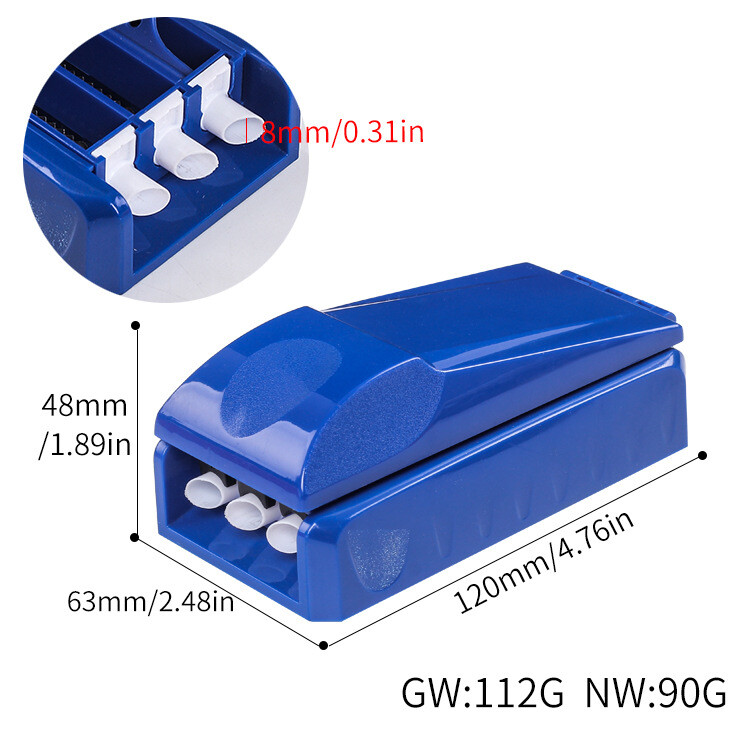 84mm Manual Triple Cigarette Tube Injector Roller Maker Rolling Machine