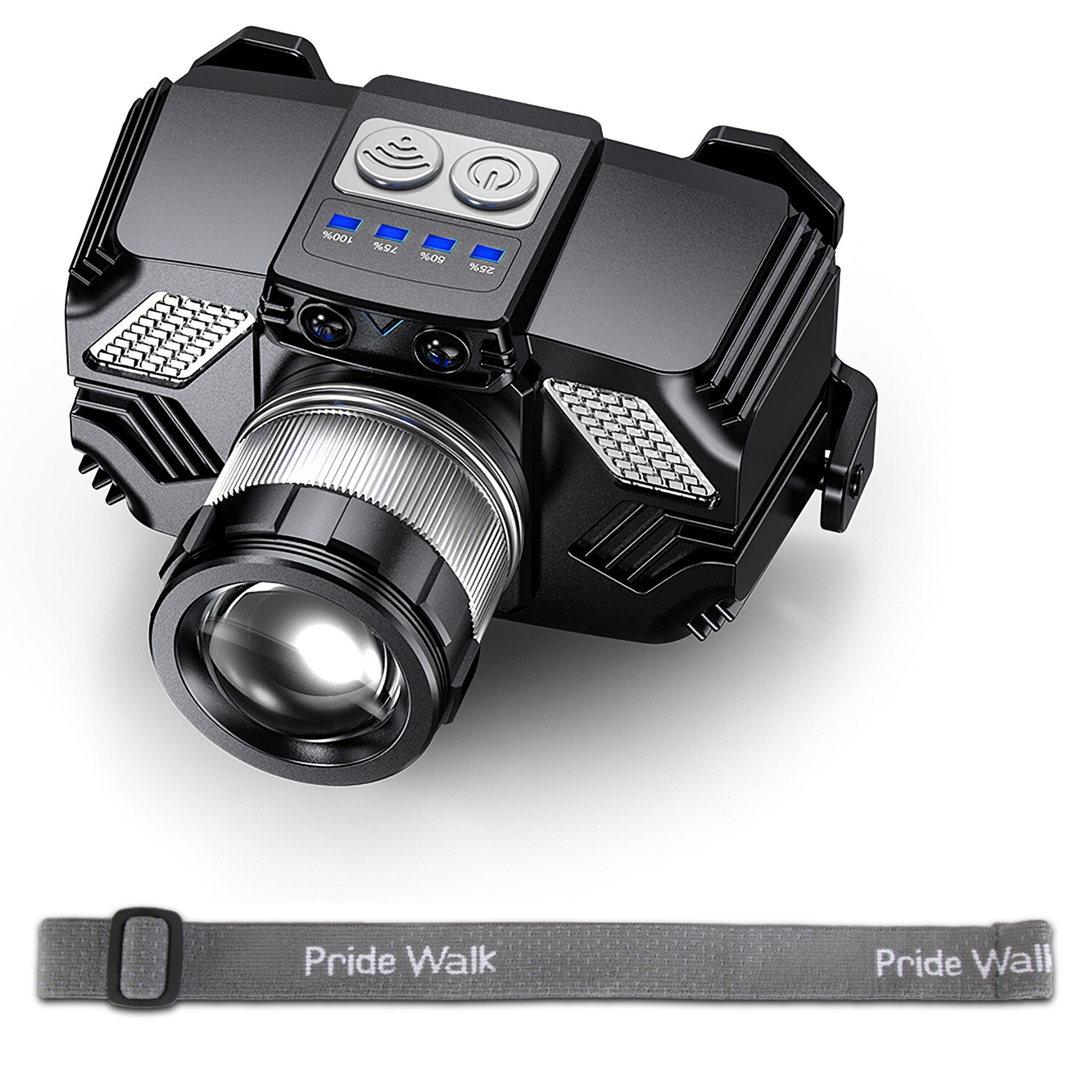 LED Headlamp Light Rechargeable Headlight Zoomable Head Torch Lamp Flashlight