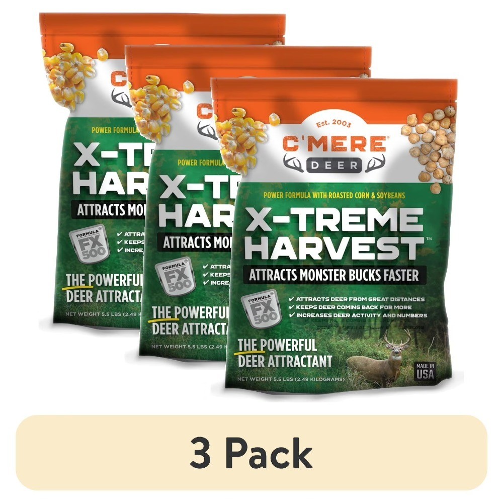 Deer Attractant Corn and Soybean Feed with FX500 Formula 5.5 lb 3 Pack Wildlife