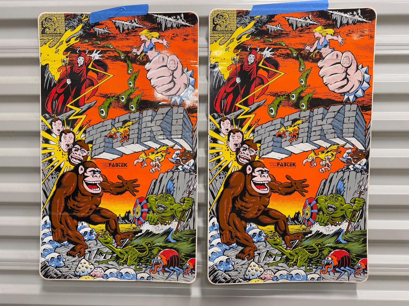 NOS Fabtek TOKI side art set - new old stock - about 14.5" x 24.25"