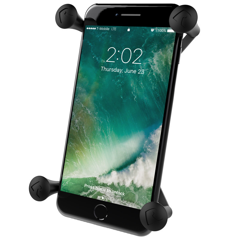 RAM-HOL-UN10BU Ram Mounts Universal X-Grip IV Large Phone/Phablet Holder 1" BALL