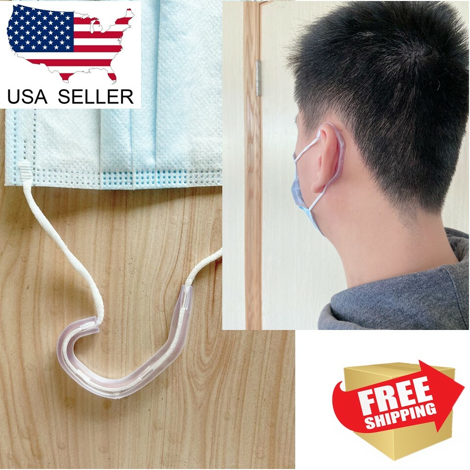 Silicone Universal Ear Hook Face Mask Ear Protection Pad Clip Loop Earhook