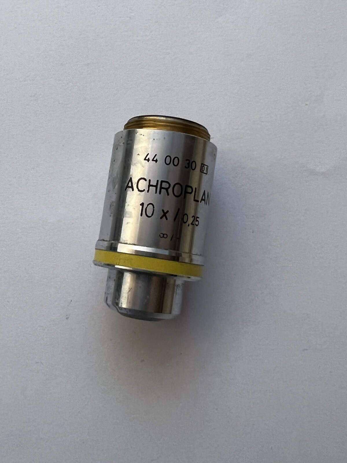 Zeiss Achroplan 10X/0.25 ∞/- Microscope Objective, P.N. 440030
