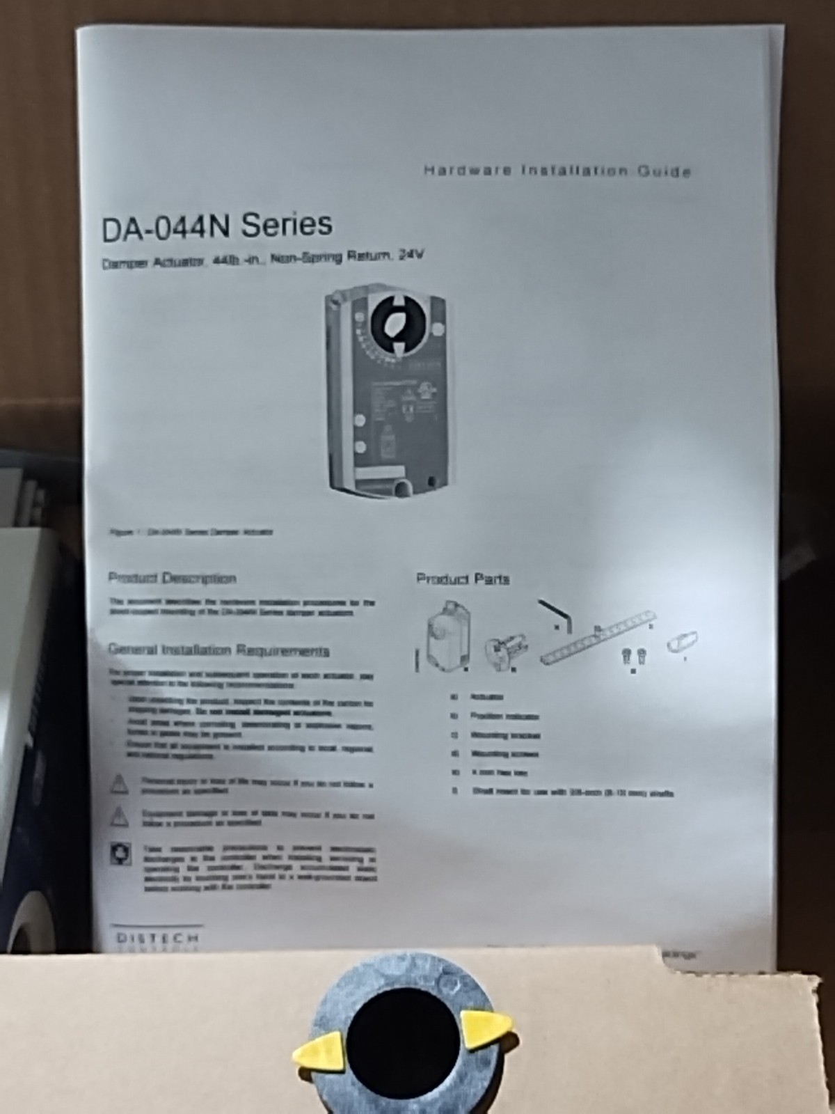 DISTECH CONTROLS ~ Damper Actuator ~ DA-044N024FXXXT ~ New