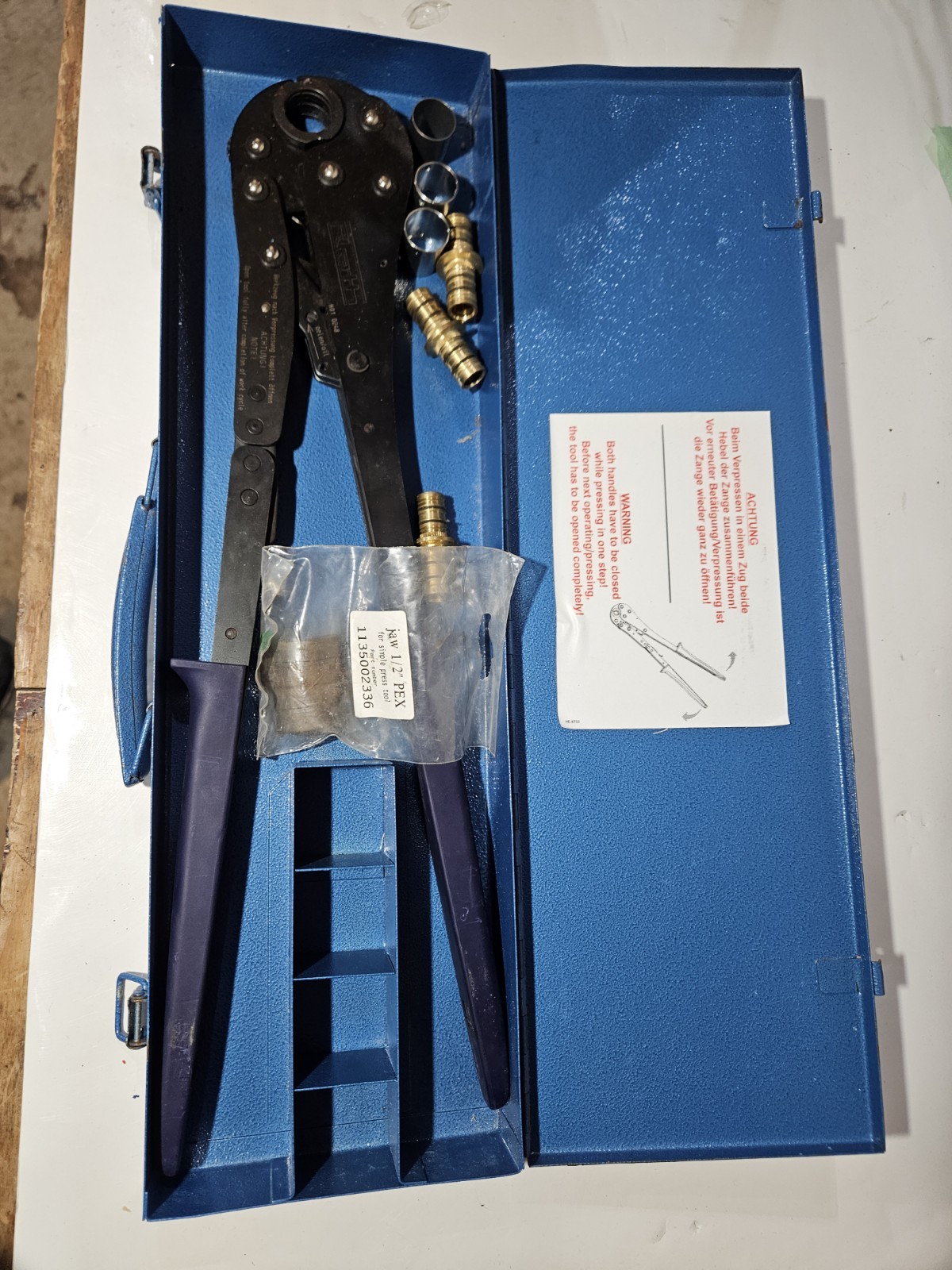 klauke Textron crimping tool
