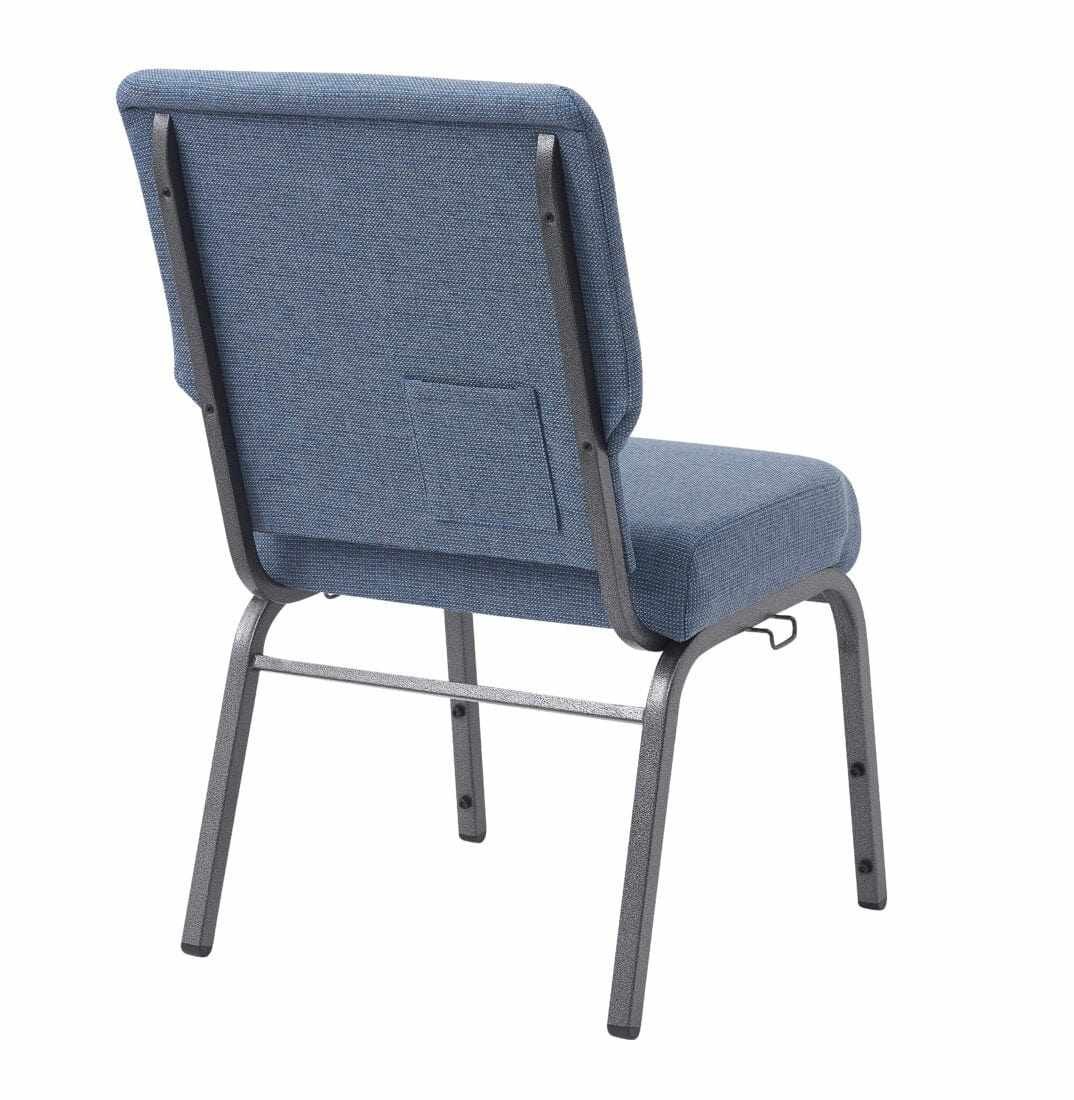 Church Chair Cut Away Back 20.5" on Steel Frame by Chivari