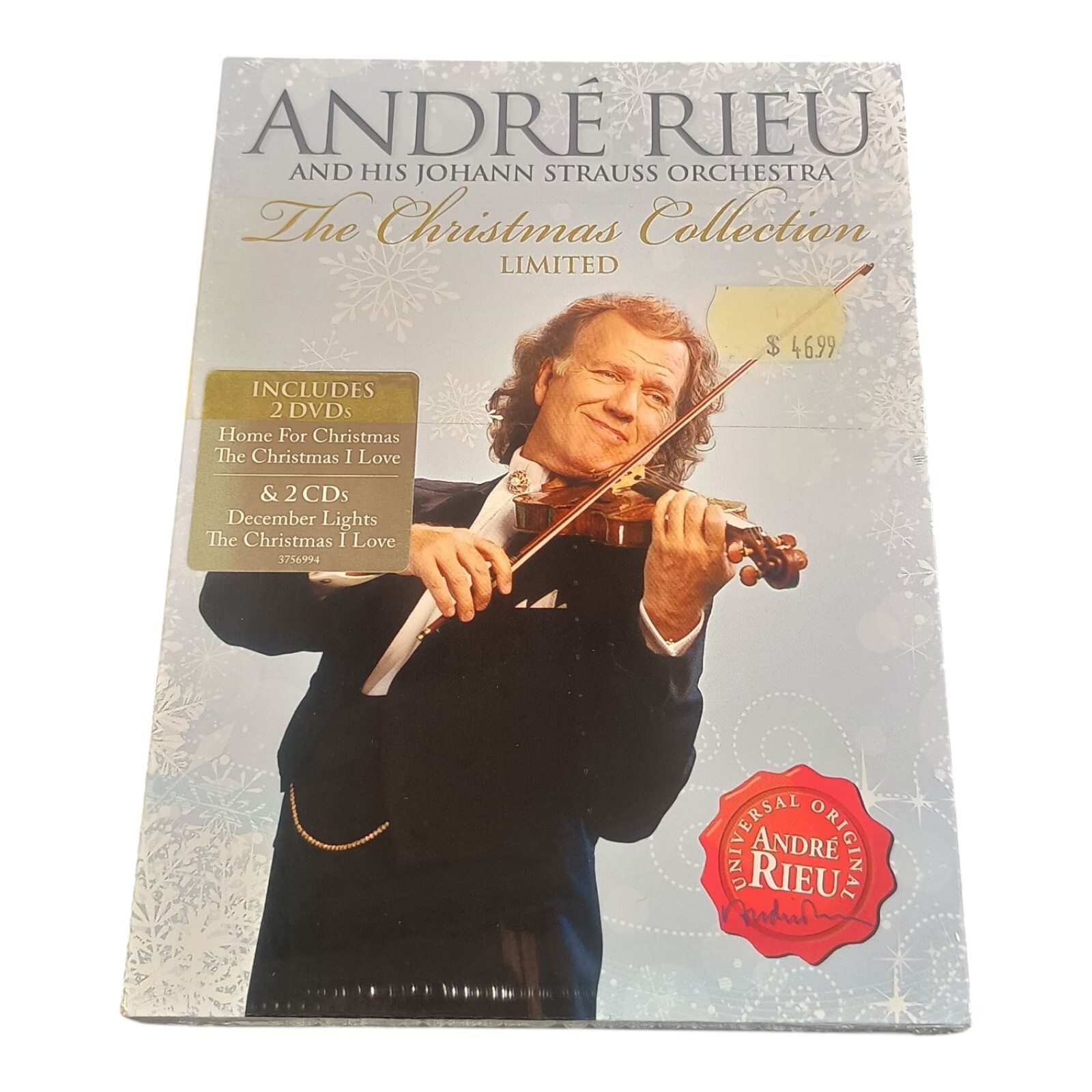Andre Rieu & His Johann Strauss Orchestra The Christmas Collection 2 DVDs 2 CDs