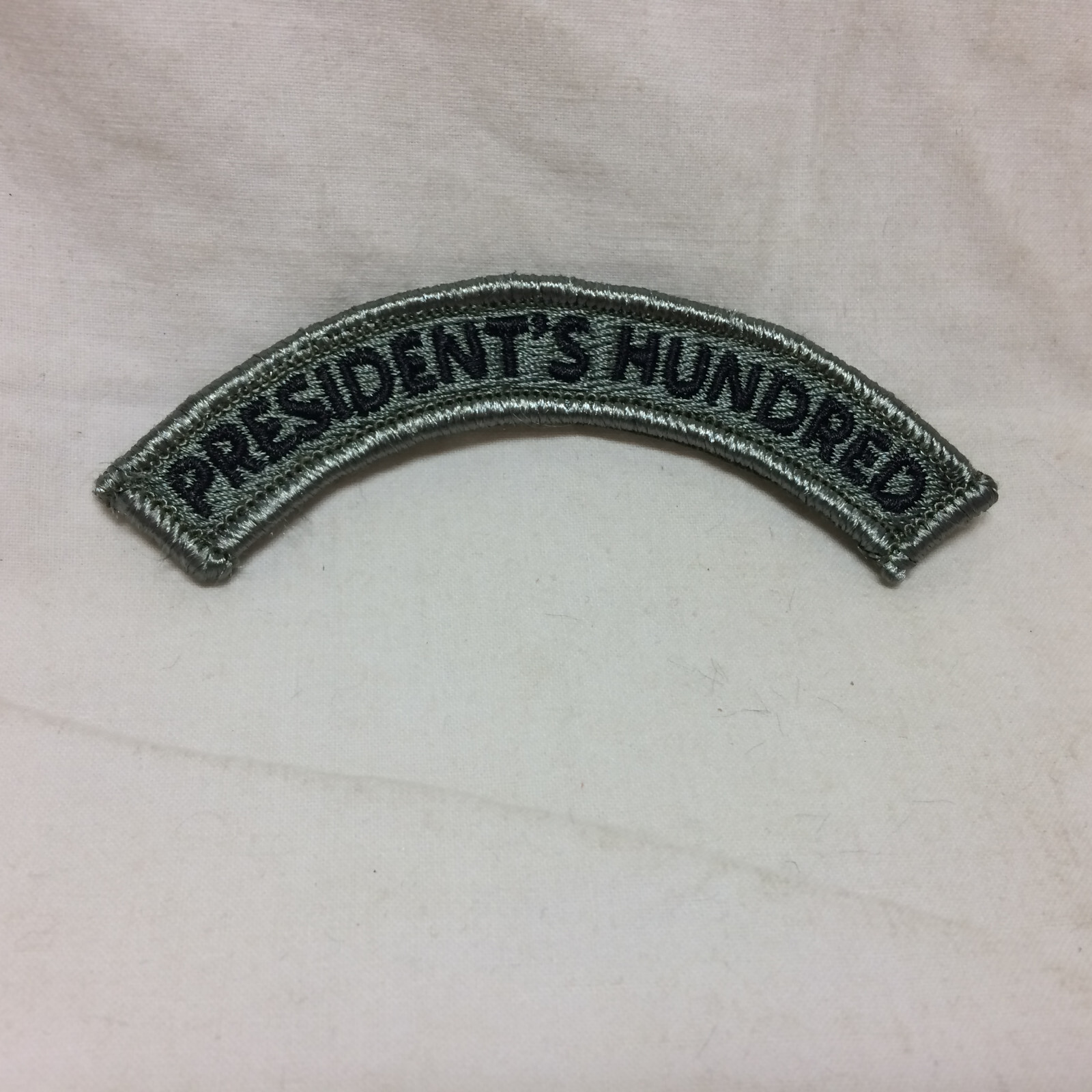 Military Patch Badge Army Presidents Hundred ACU Hook Loop Back Variant