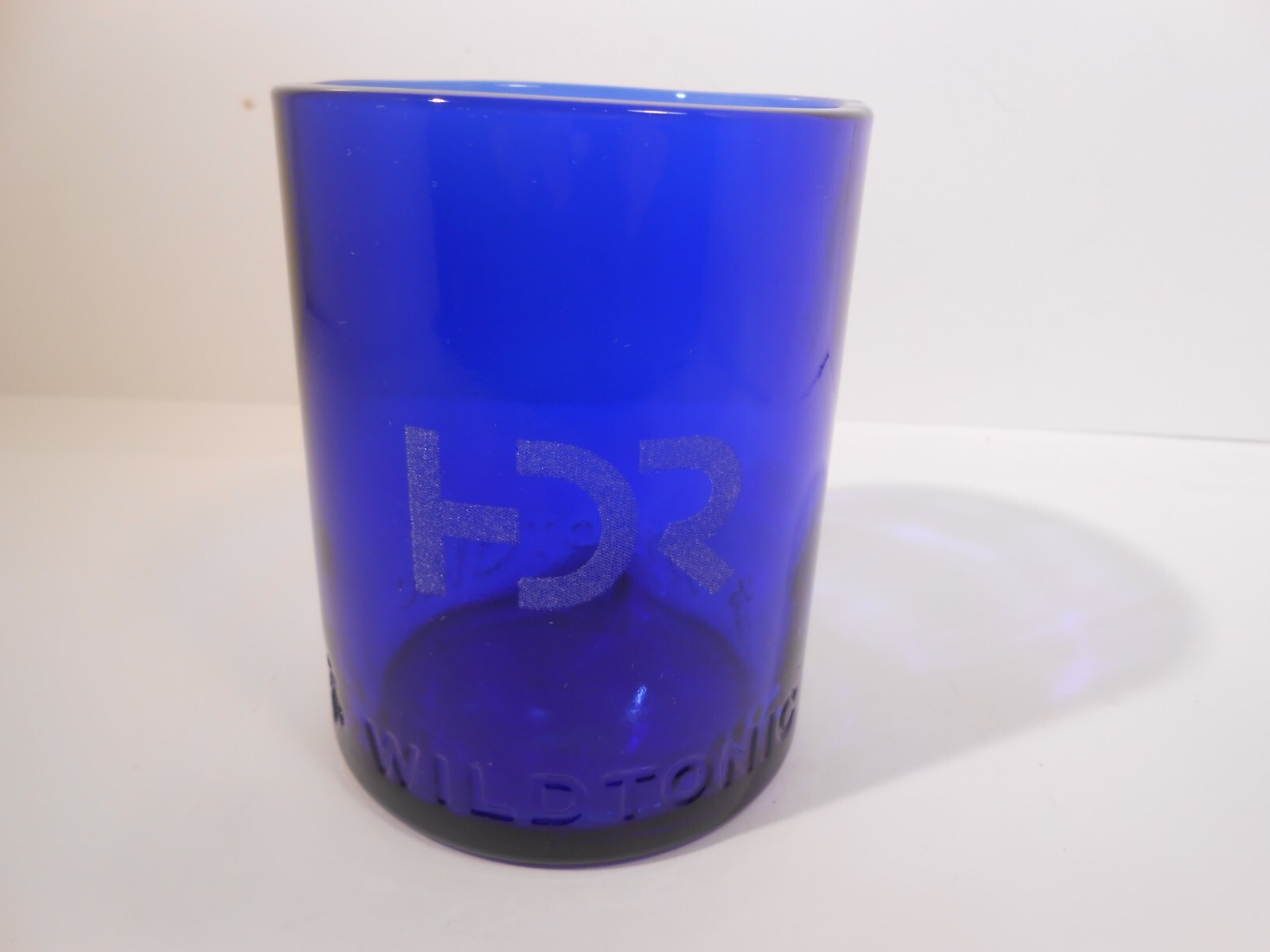 HDR Engeneering WILD TONIC Bottle Glass Cobalt Blue