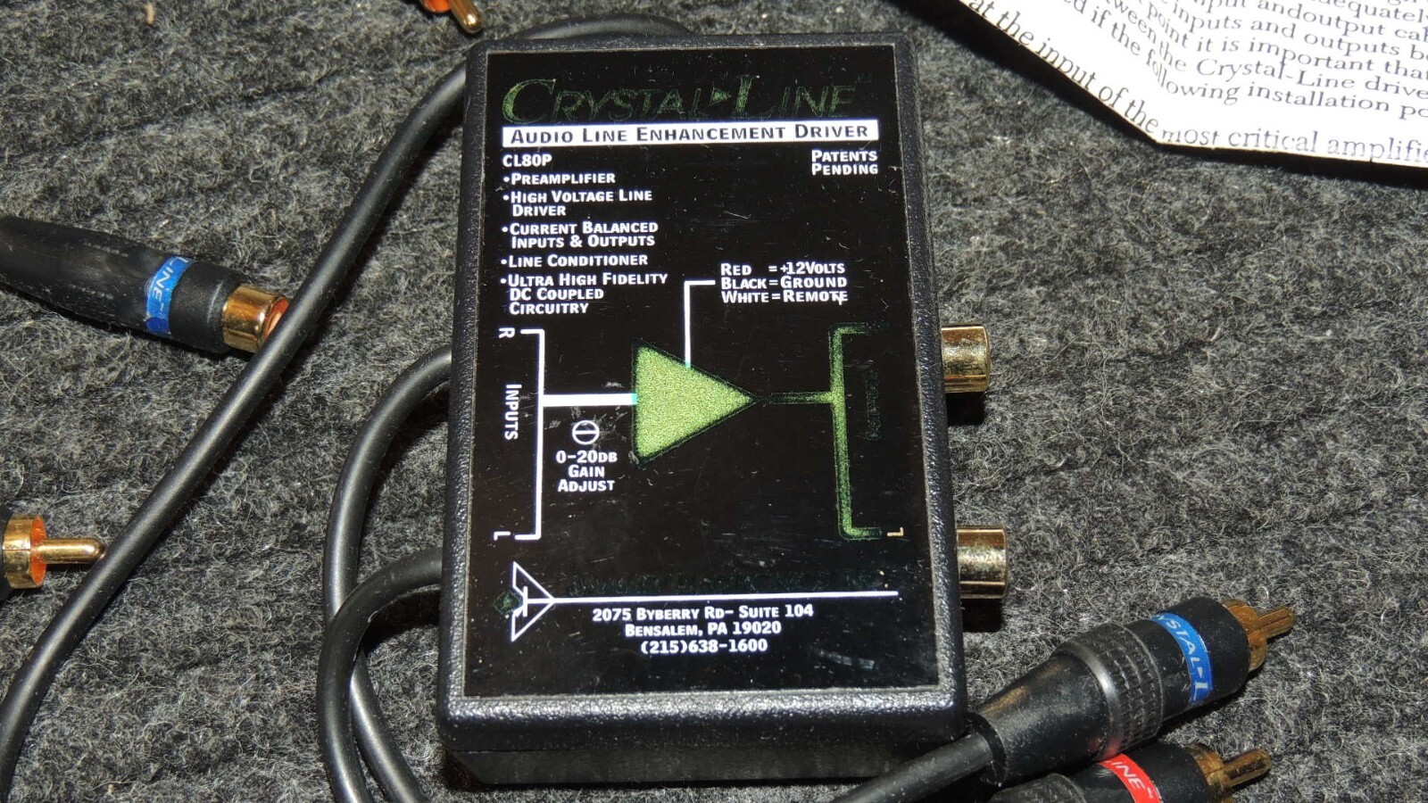Crystal Line Audio Line Enhancement Driver CL80P