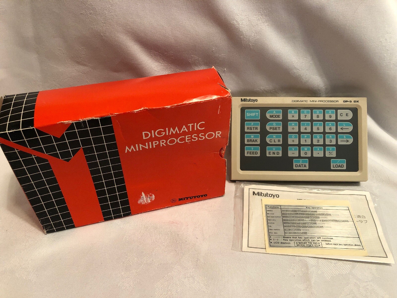 Mitutoyo Digimatic Mini-Processor DP-3 DX Japan! Keyboard Keypad New In Box! G61