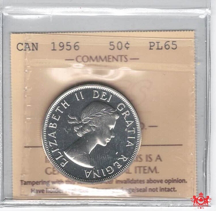 1956 Canada 50 Cents - ICCS PL65 - XBQ 662