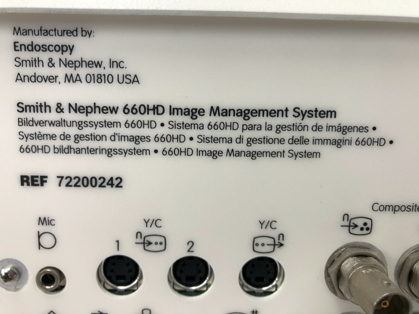 Smith & Nephew 660 HD Image Management