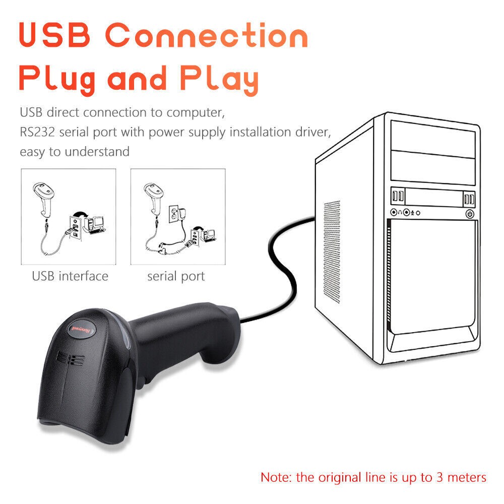 Honeywell Xenon 1900GHD-2USB High-Density Handheld 2D USB Barcode Scanner +Cable