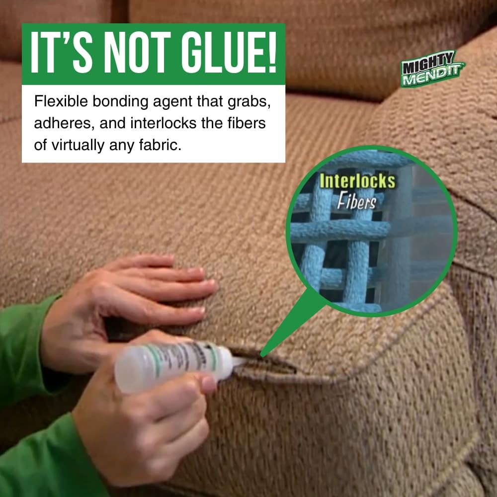 ™, Permanent Fabric Adhesive, Flexible Stretchable Washable, Clear, 4 oz, Plu...