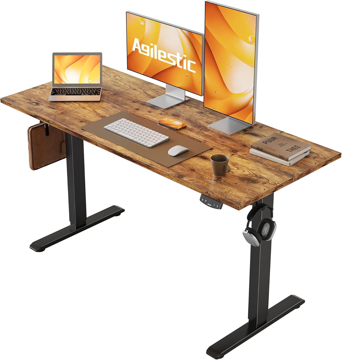Electric Standing Desk, 48 X 24 Inches Height Adjustable Desk, Sit Stand up for