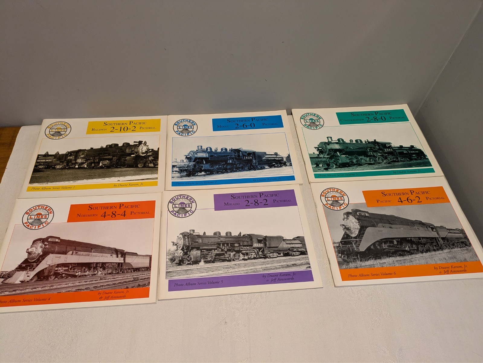 Southern Pacific, Photo Album Series Volumes 1-6. 2-10-2, 2-6-0, 2-8-0, 4-8-4.