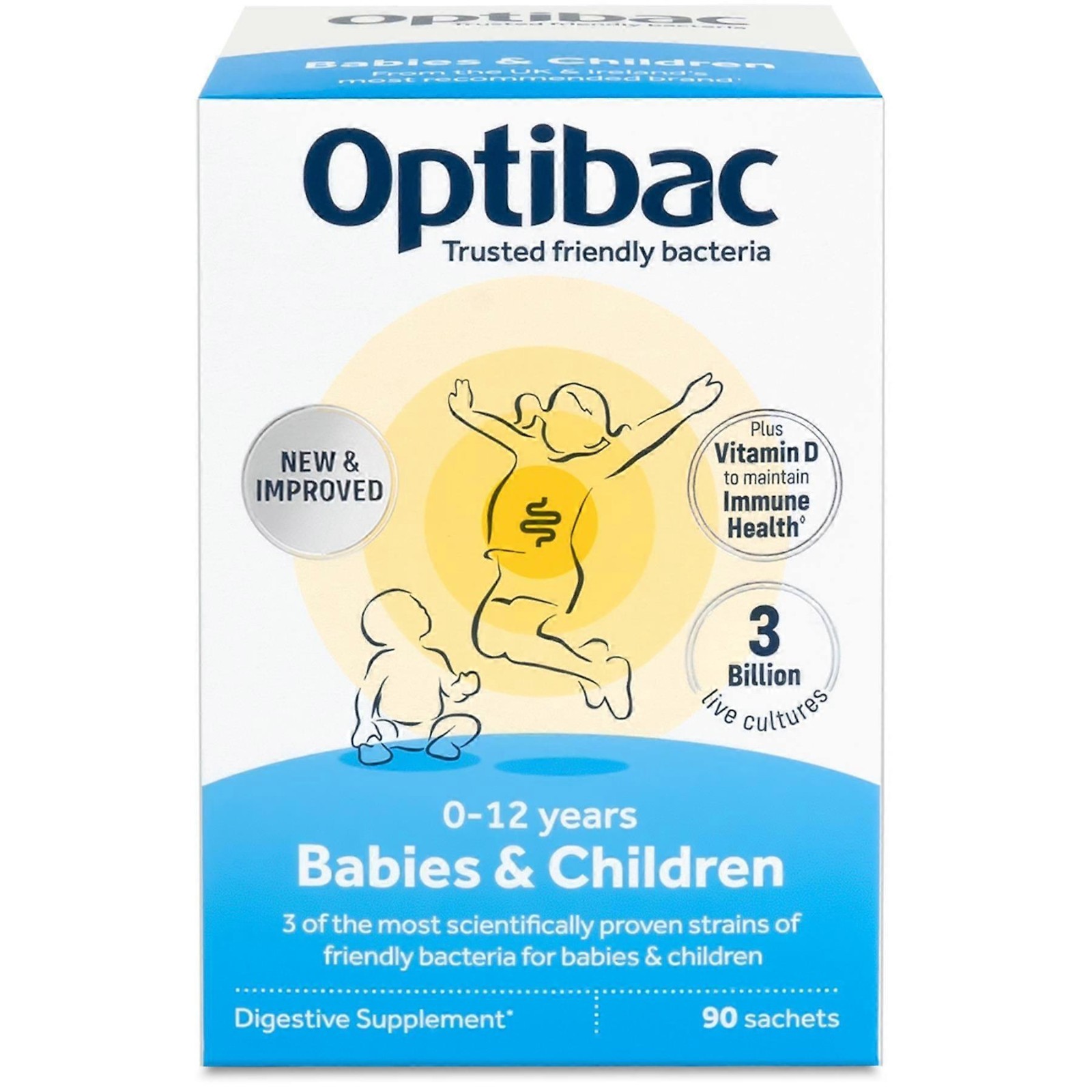 OptiBac Probiotics For Babies & Children 90 Sachets