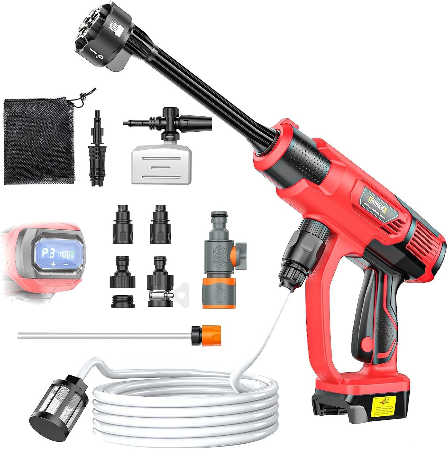 Cleaning Tool Compatible with Milwaukee 18V Battery, 2.2LBS, with 16.4ft