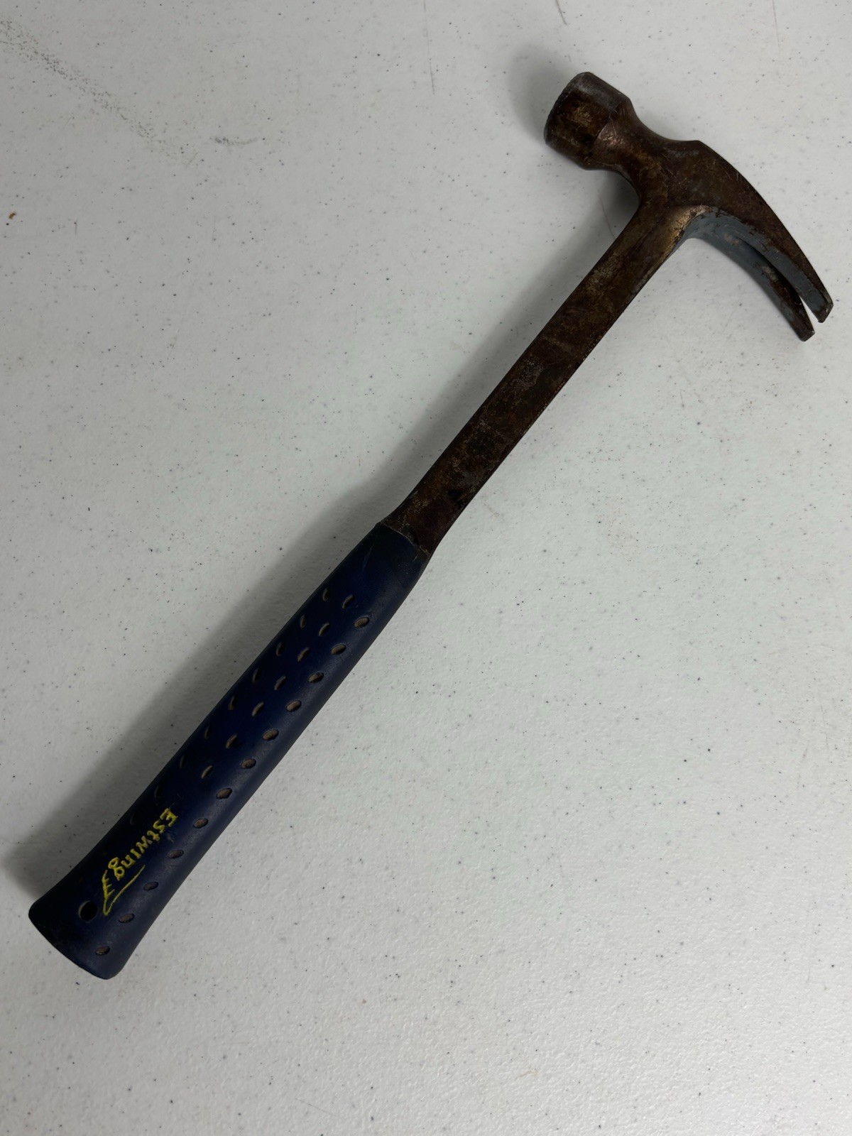 ESTWING 16" framing claw hammer blue grip made-in-USA vintage*