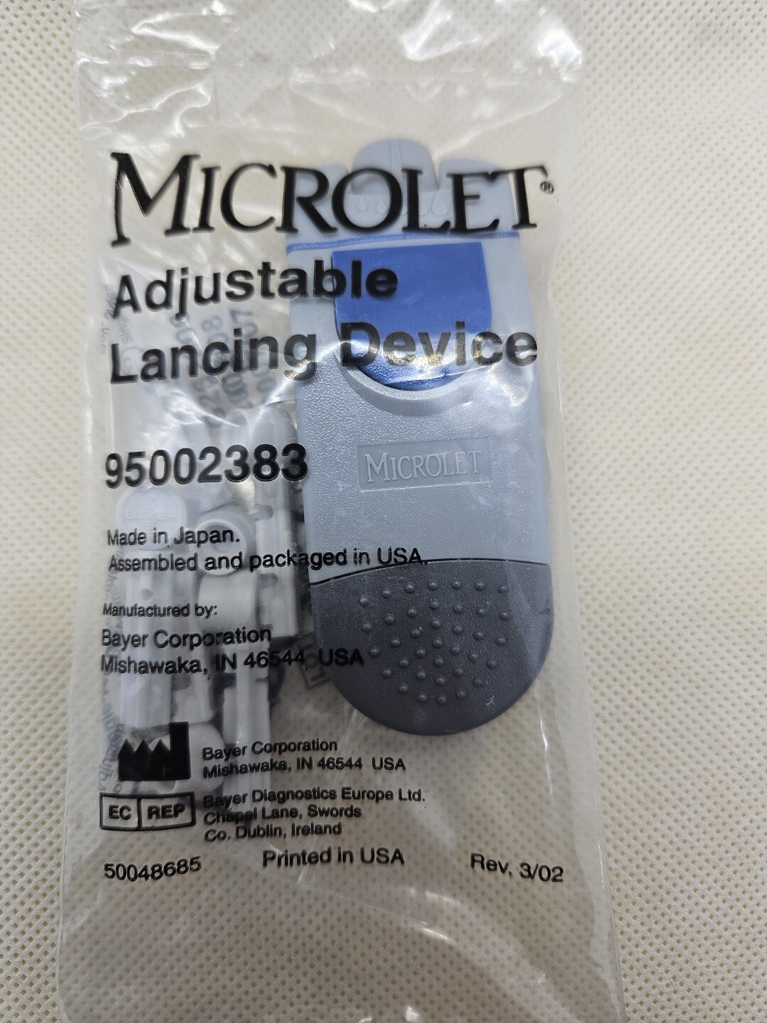 Bayer Microlet 2 Adjustable Lancing Device