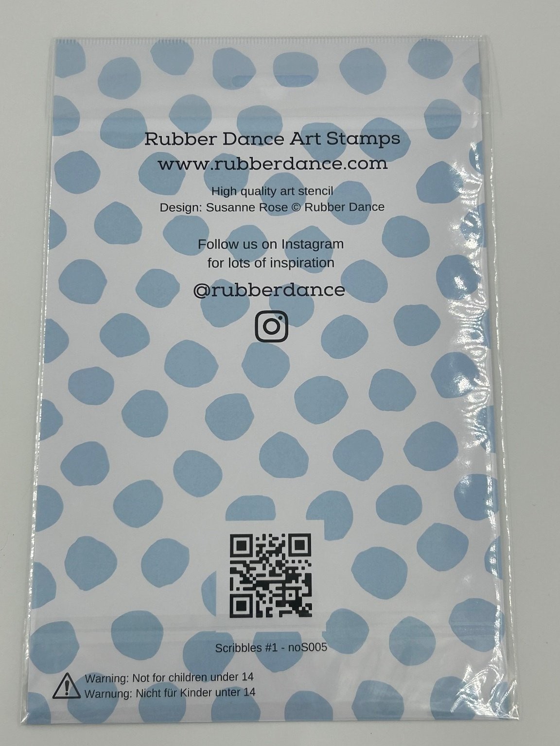 Rubber Dance Scribbles #1 Art Stencil nos005 Scrapbooking Paper Craft