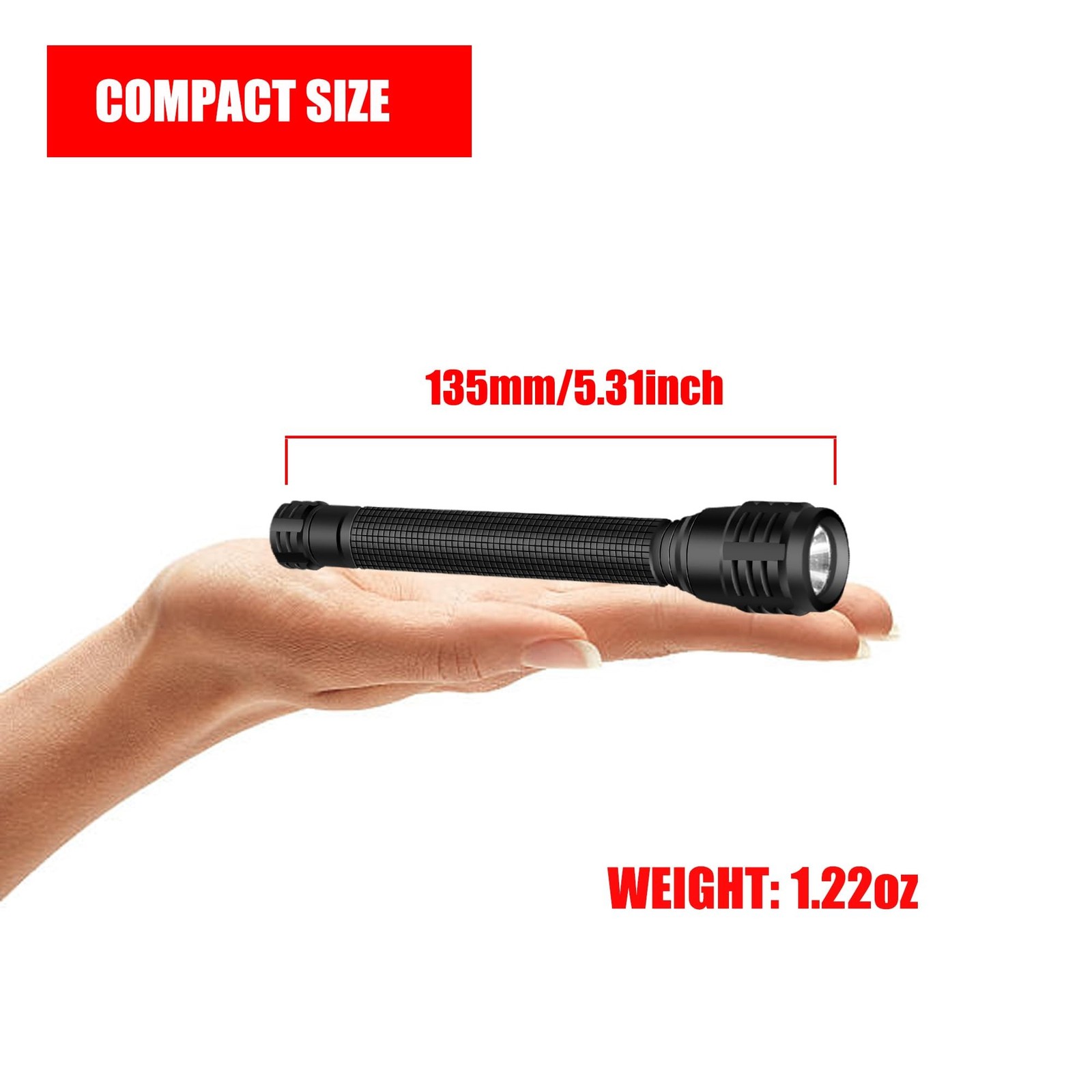 Pocket Flashlight 1200 Lumen Single Mode LED Penlight Torch Pen Flash Light f...