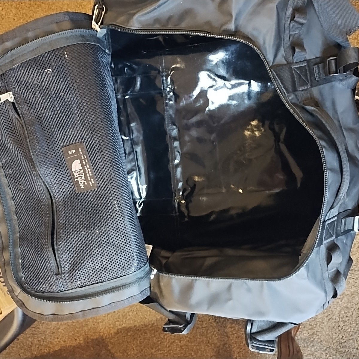 The North Face Black Base Camp Duffle Bag Size S "Never Stop Exploring"